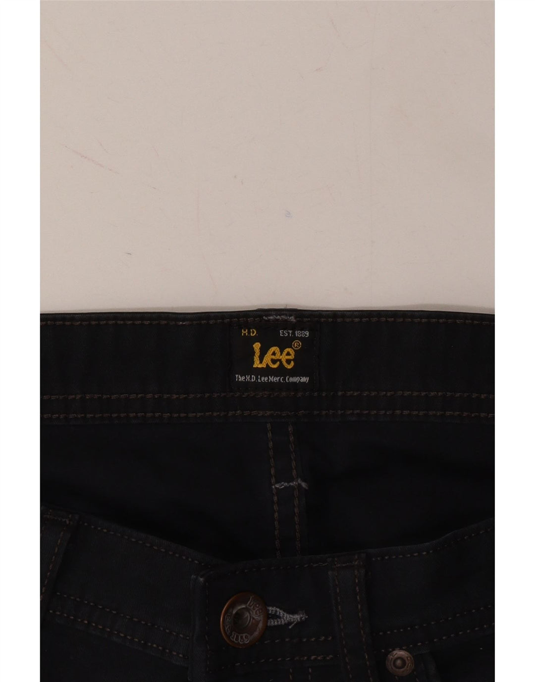 LEE Mens Straight Jeans W32 L29 Navy Blue Vintage Lee and Second-Hand Lee from Messina Hembry 