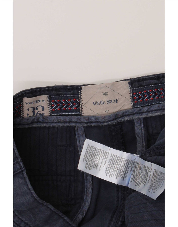 Shorts cargo masculino White Stuff W32 algodão azul marinho médio