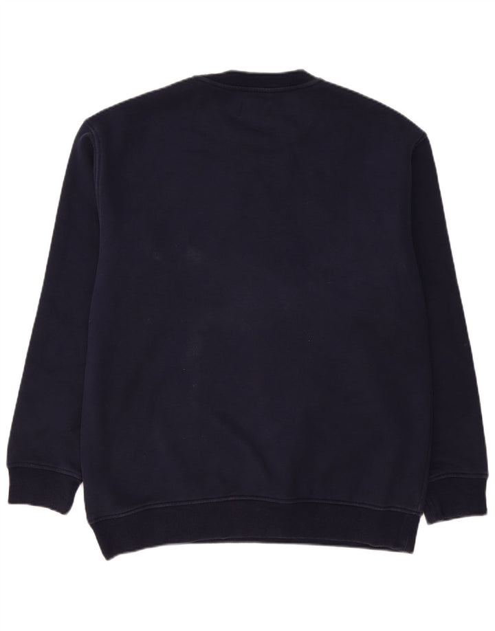 Tommy Hilfiger moletom masculino jumper grande algodão azul marinho