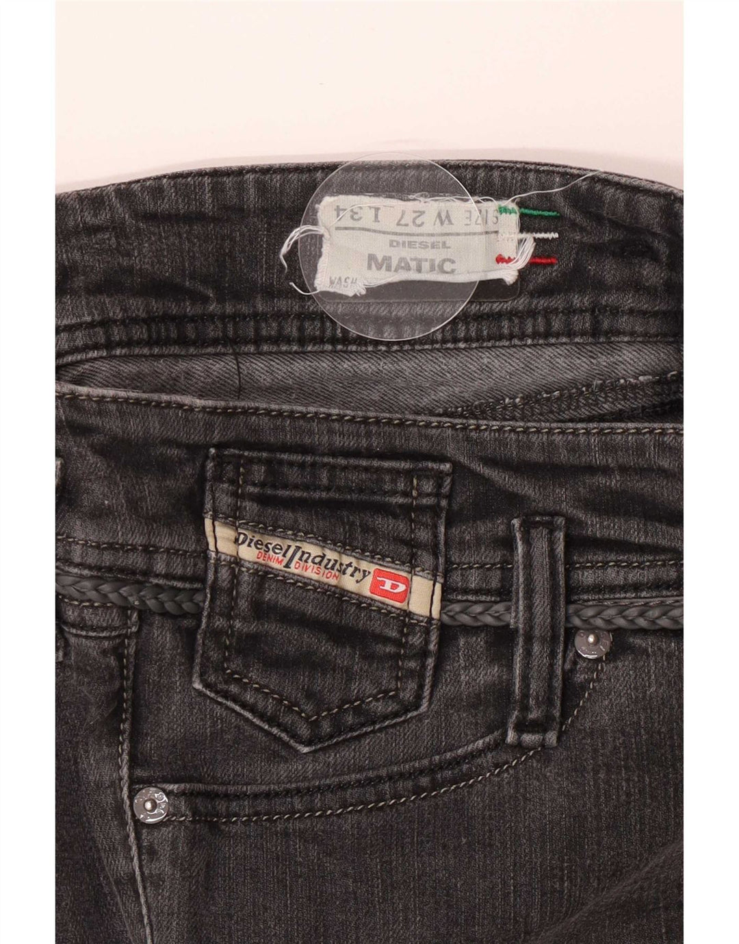 Diesel Feminino Matic Skinny Jeans W27 L29 Cinza