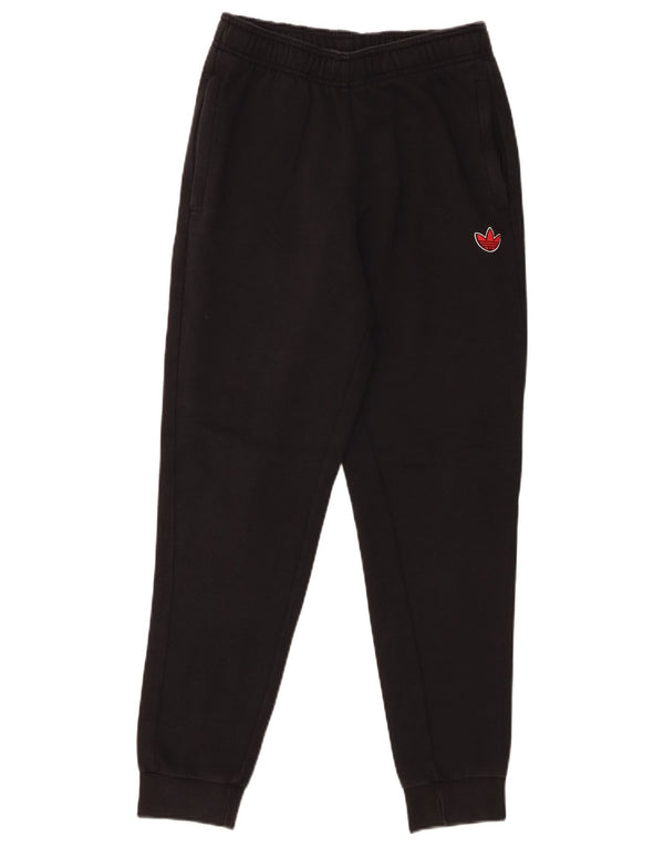 Adidas meninos calças de treino joggers 13-14 anos algodão preto