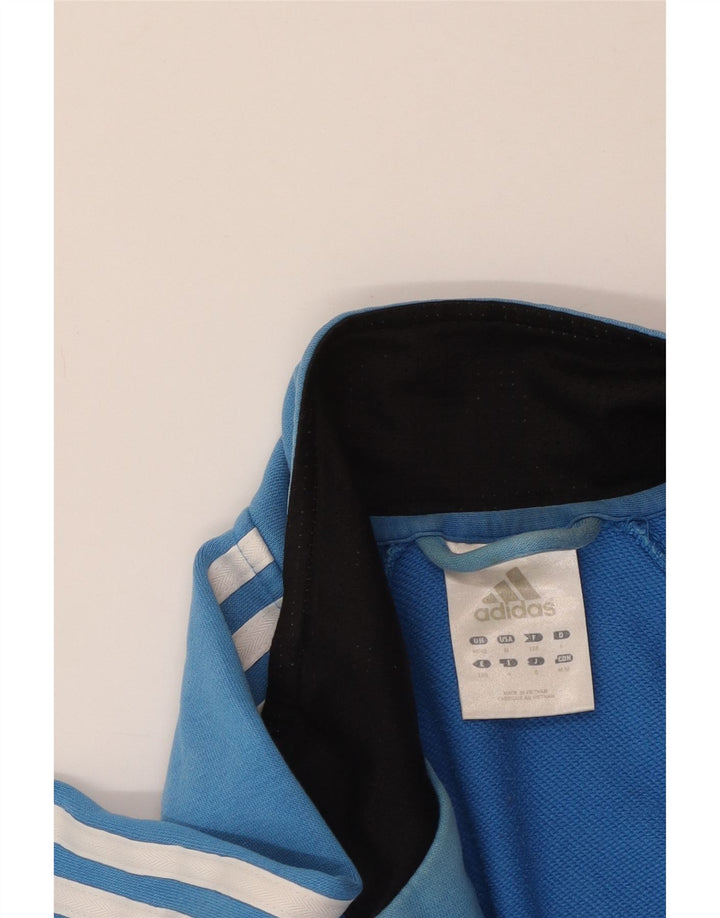 ADIDAS Mens Tracksuit Top Jacket UK 40/42 Médio Azul Colourblock Algodão