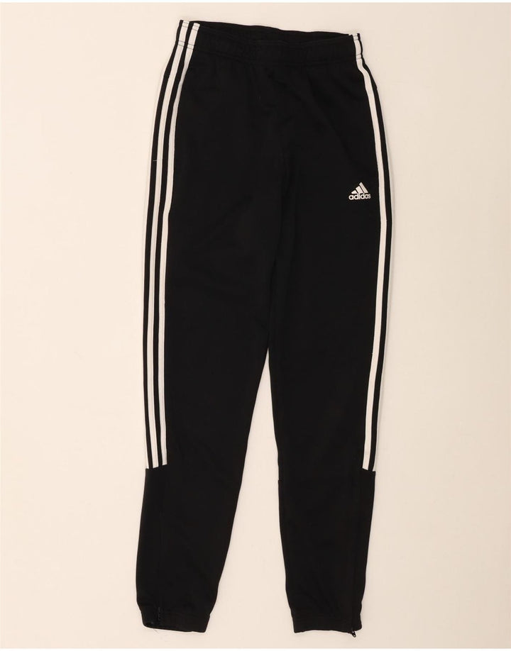 Adidas Womens Tracksuit Calças Joggers UK 10 Pequeno Poliéster Preto