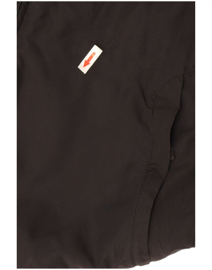 Adidas Mens Tracksuit Top Jacket UK 36/38 Pequeno Poliéster Preto