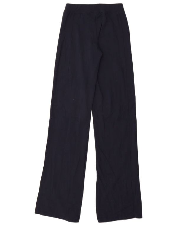 Calça de treino Nike feminina com perna larga UK 6/8 XS azul marinho nylon