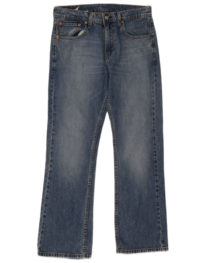 Calça jeans masculina Levi's 527 Slim Bootcut W32 L30 azul algodão