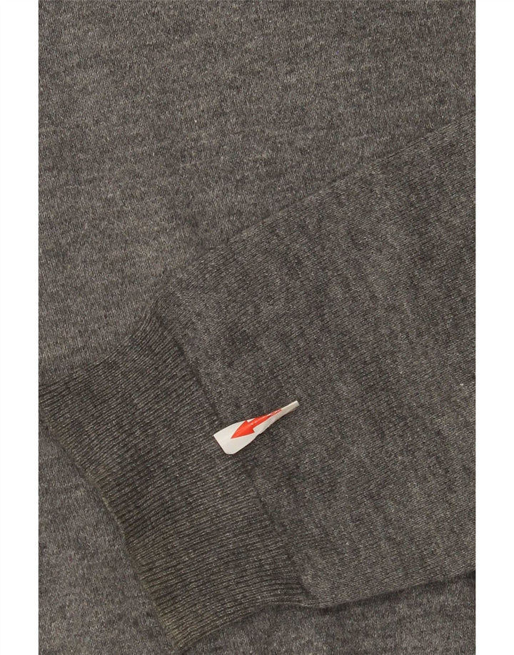 Sun68 Suéter masculino de ajuste regular com gola redonda XL lã cinza