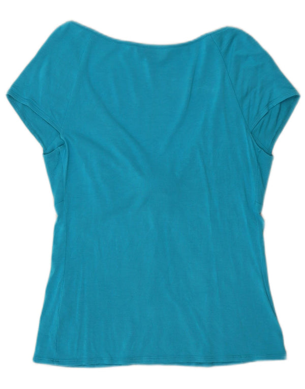 Blusa feminina Luisa Spagnoli UK 14 grande azul modal