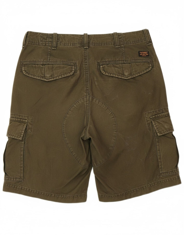 Shorts cargo masculino SUPERDRY W28 pequeno verde