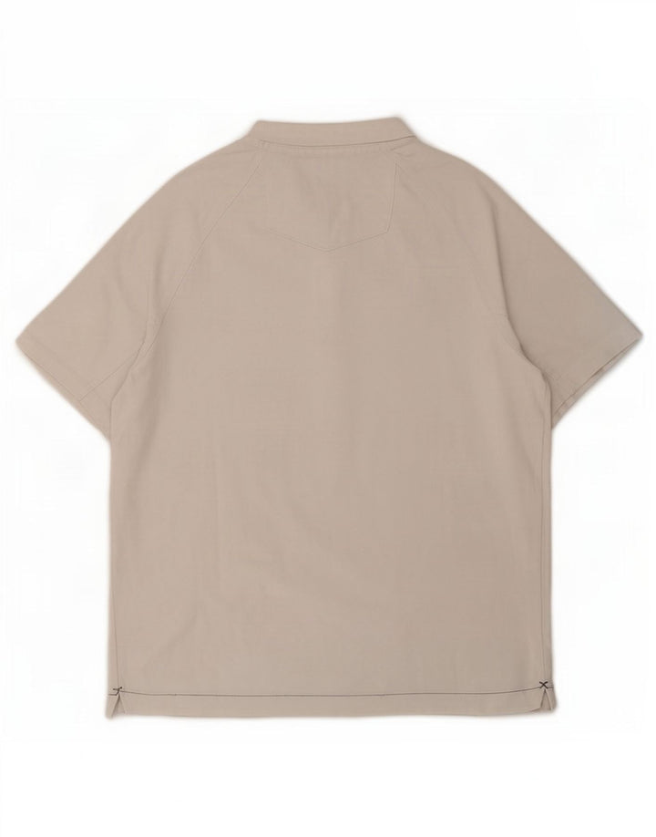 Camiseta masculina Fat Face Top médio algodão branco