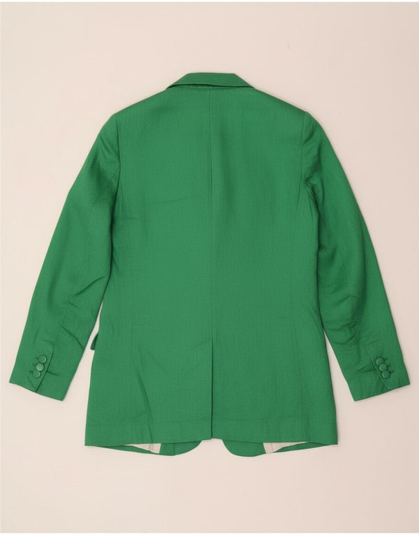 Jaqueta Zara Womens Open Blazer Reino Unido 10 Pequeno Verde