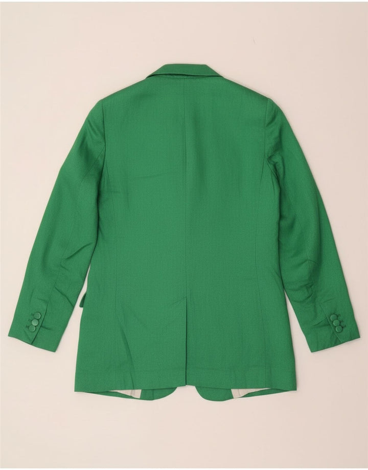 Jaqueta Zara Womens Open Blazer Reino Unido 10 Pequeno Verde