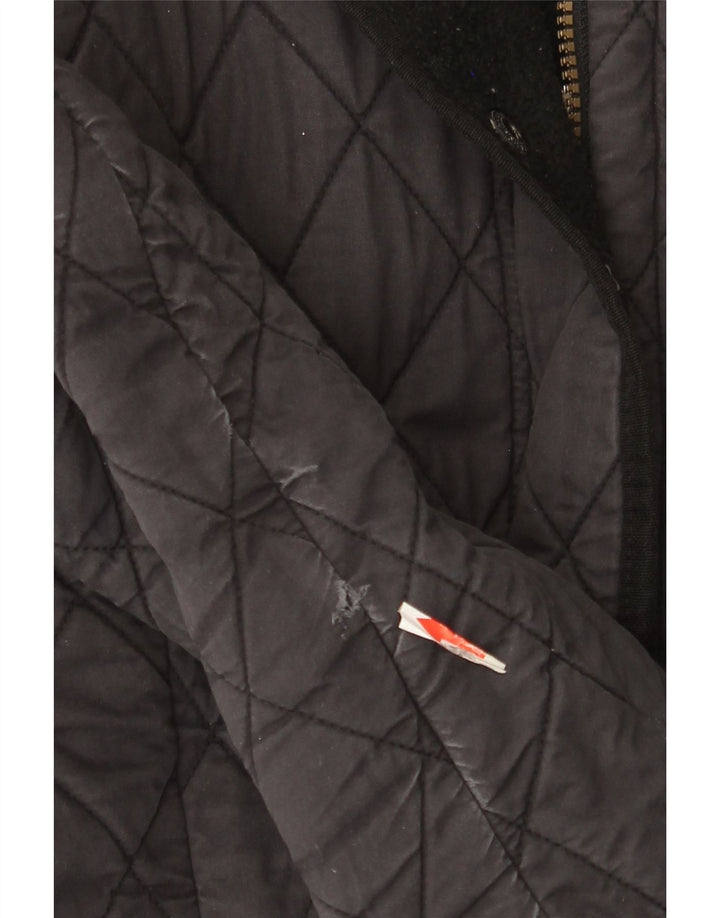 Jaqueta acolchoada feminina Barbour UK 8 pequena azul marinho