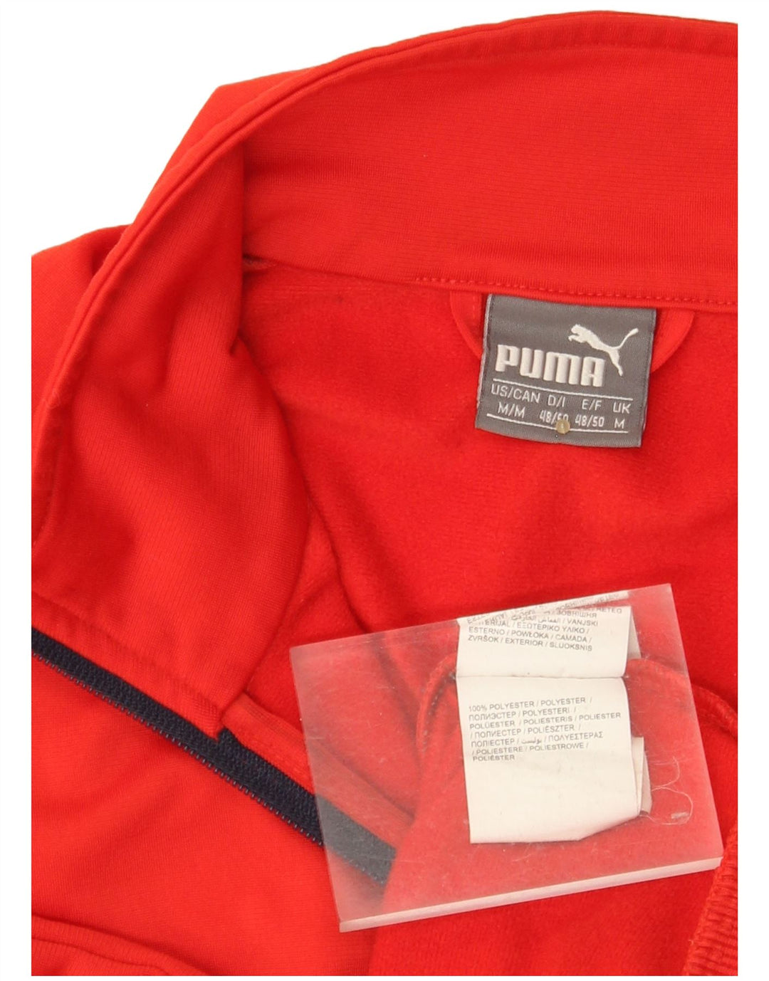 PUMA Mens Tracksuit Top Jacket Médio Poliéster Vermelho