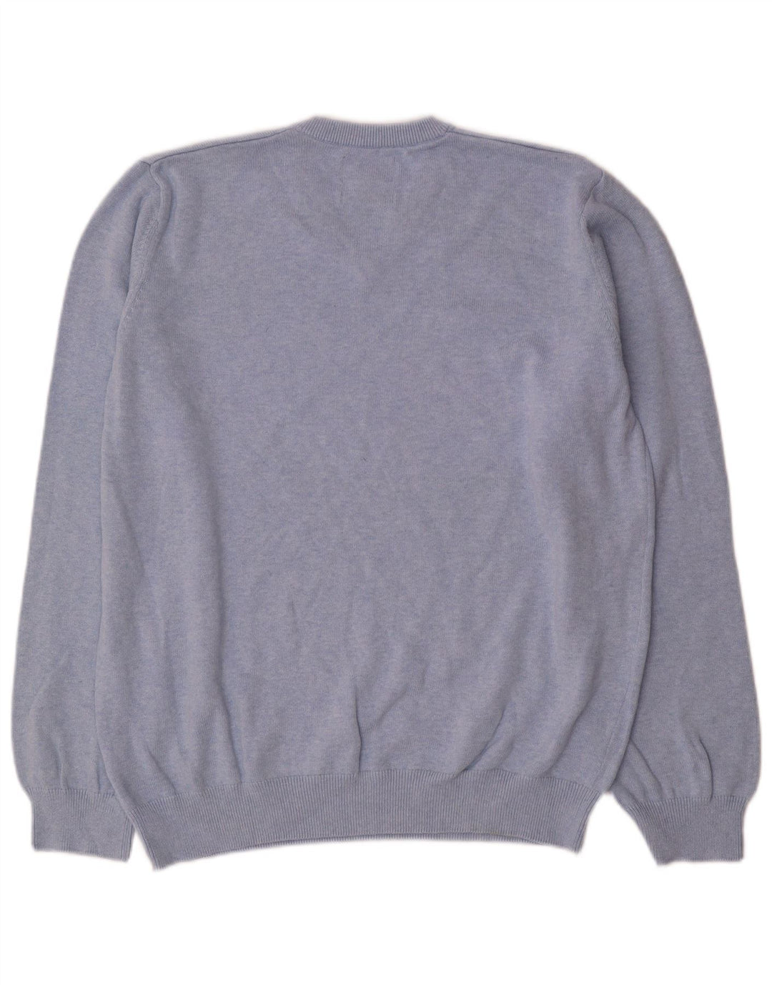 Suéter masculino Marks & Spencer com decote em V XL azul algodão
