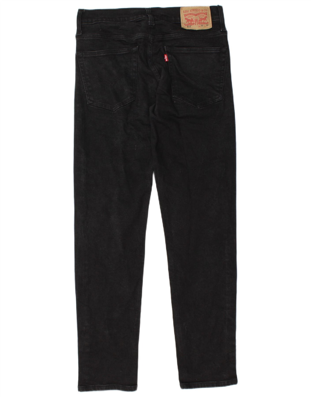 Levi's Masculino 511 Slim Jeans W32 L32 Algodão Preto