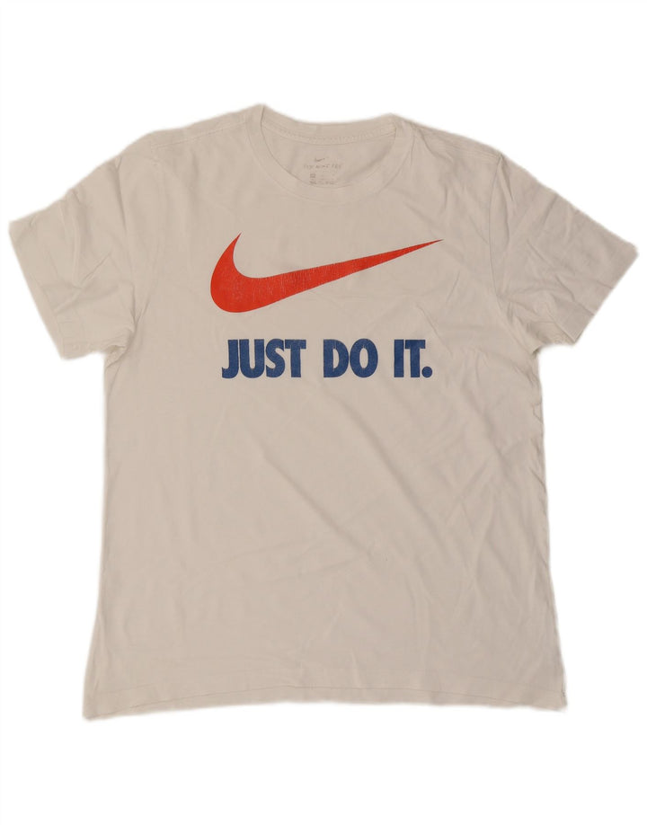 Camiseta gráfica masculina Nike grande algodão branco