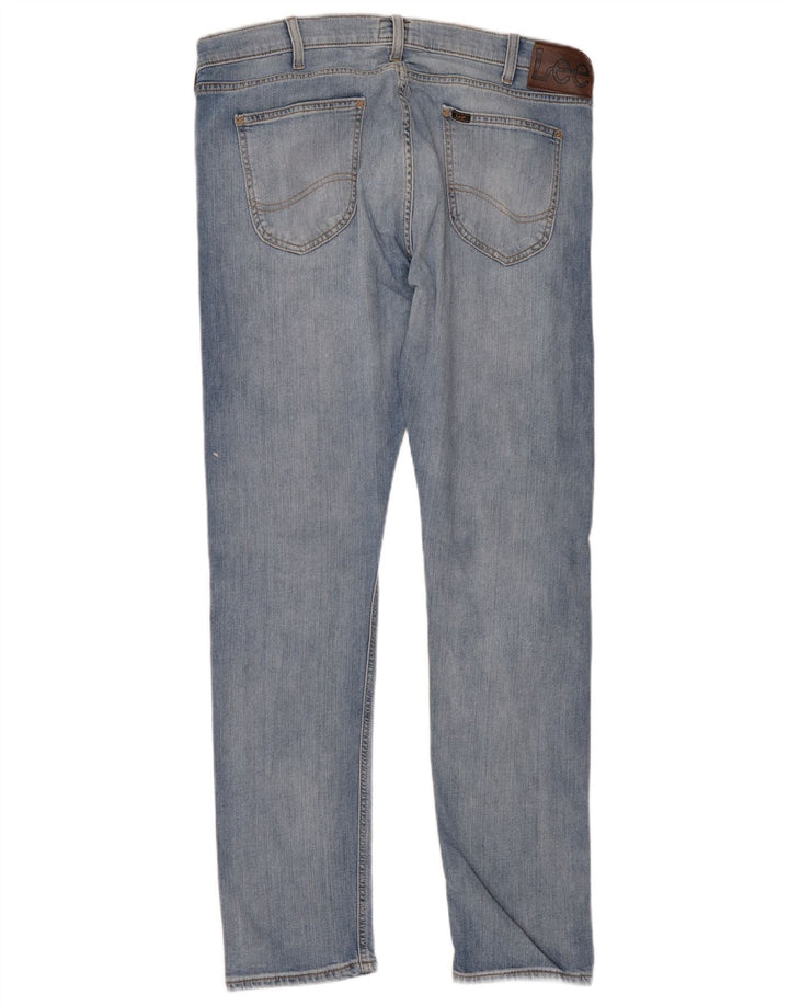 Lee Mens Luke Slim Jeans W36 L32 Azul Algodão