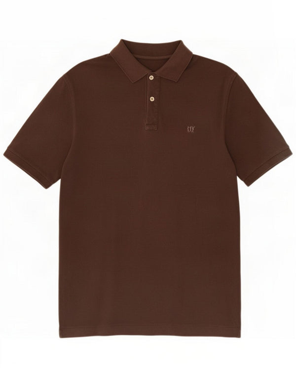 Henry Cottons Camisa polo masculina XL Algodão marrom