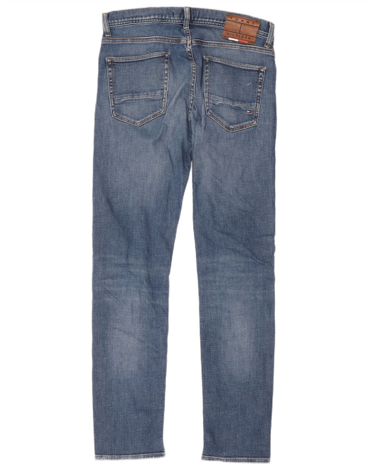 Tommy Hilfiger Masculino Slim Jeans W34 L31 Azul Algodão