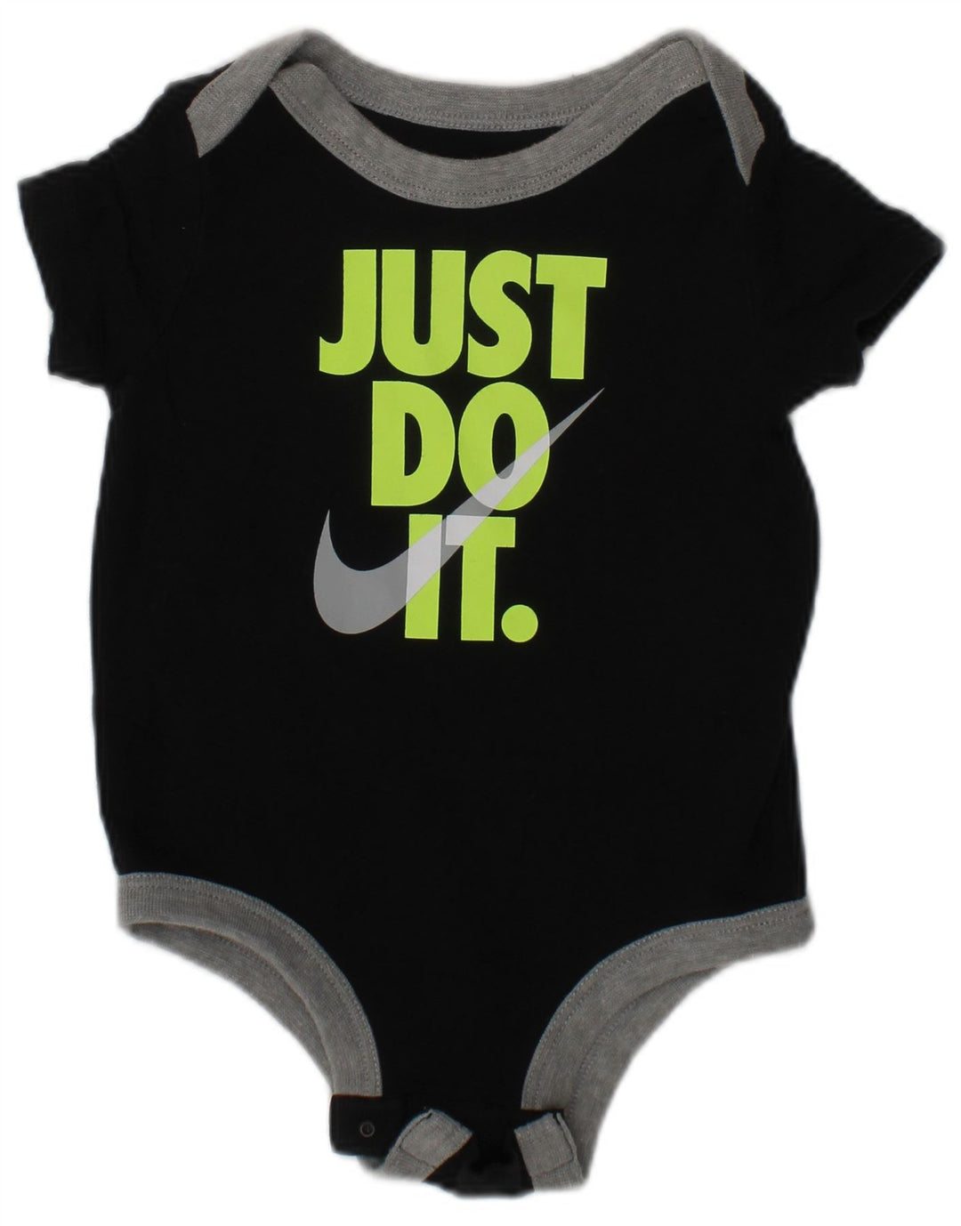 Macacão gráfico NIKE para meninos de 3 a 6 meses de algodão preto