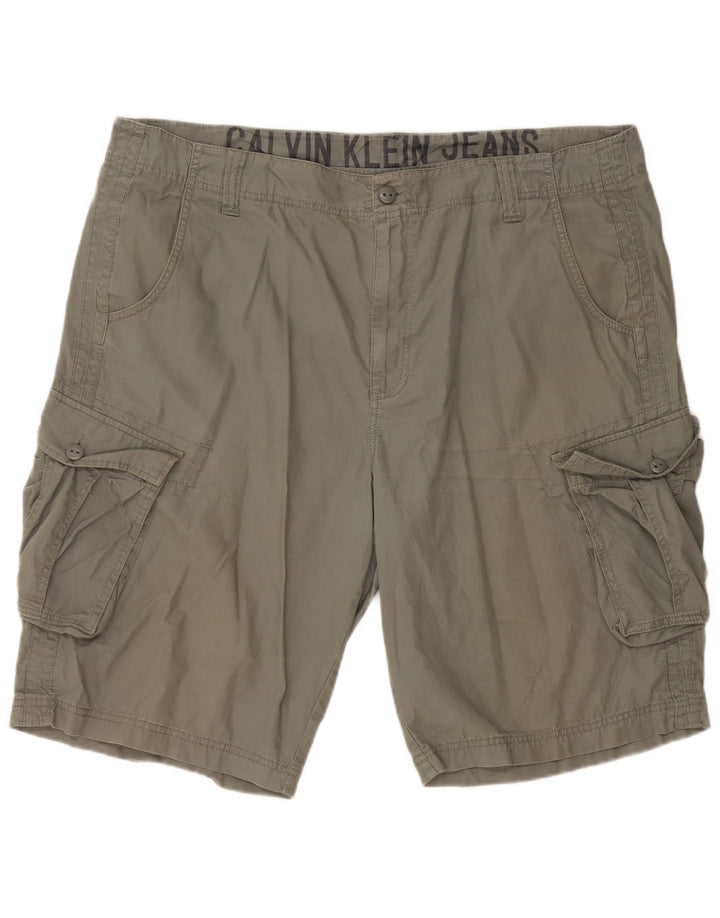 CALVIN KLEIN Mens Cargo Shorts W40 XL Khaki