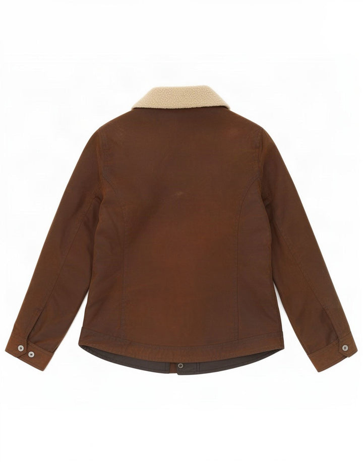 Jaqueta feminina de algodão encerado Barbour UK 8 pequena marrom