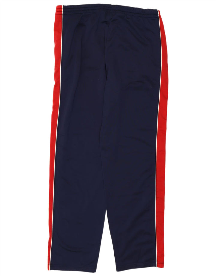 Calça de treino masculina Fila IT 52 grande poliéster colorblock azul marinho