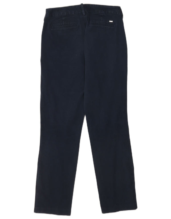 Tommy Hilfiger Calça Chino Feminina Reta EUA 6 Médio W26 L27 Azul Marinho