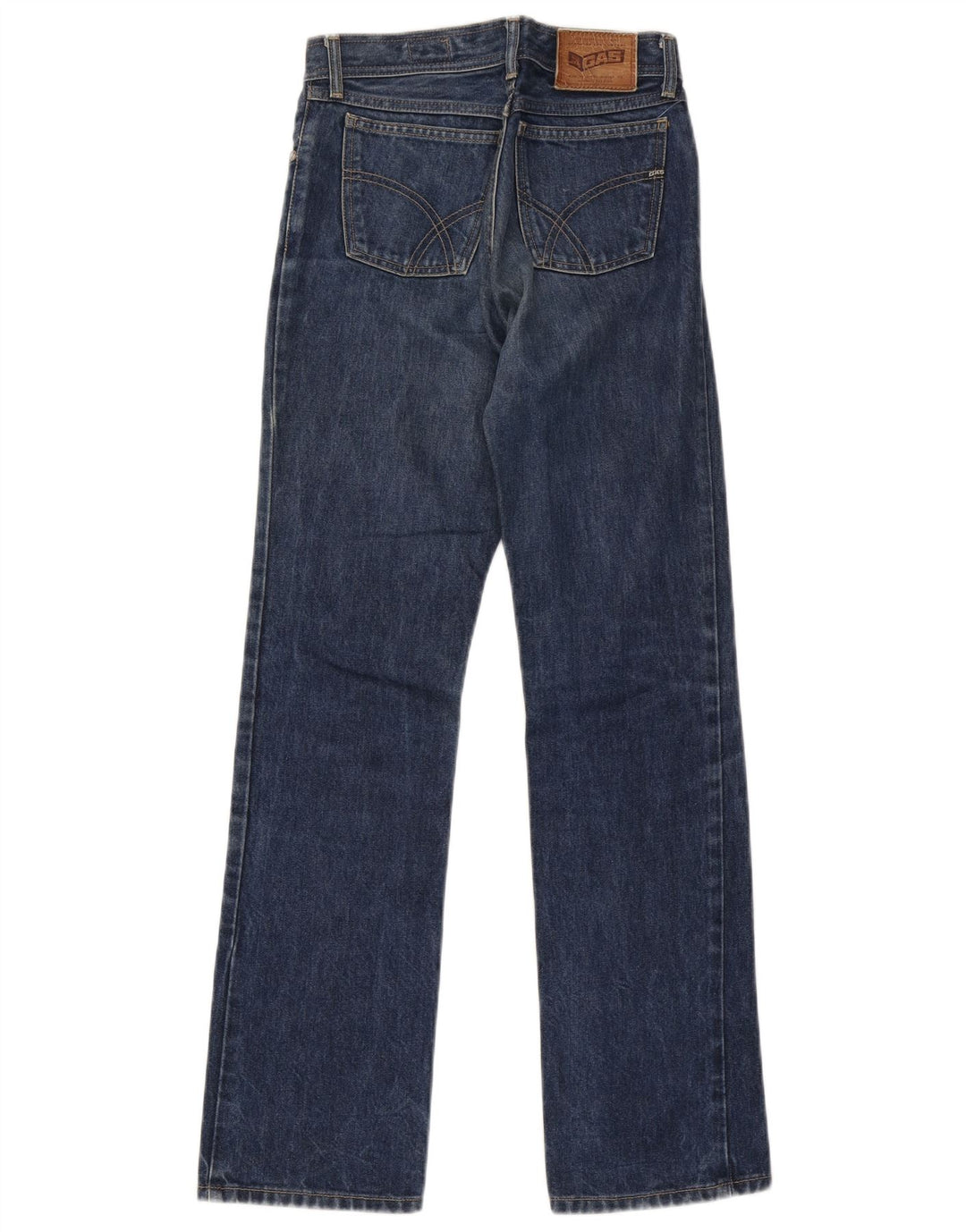 Gas Womens Straight Jeans W27 L31 Azul Algodão
