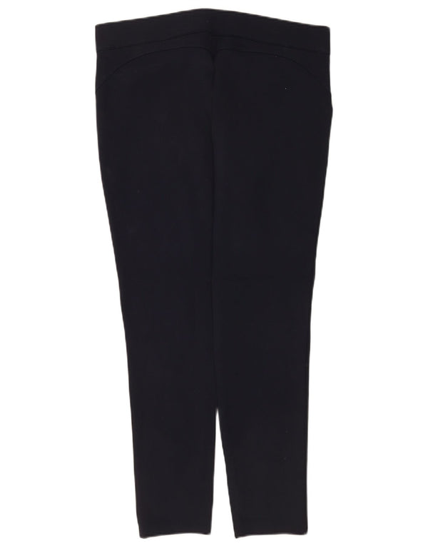 Zara Calça feminina casual slim 2XL W34 L26 preta viscose