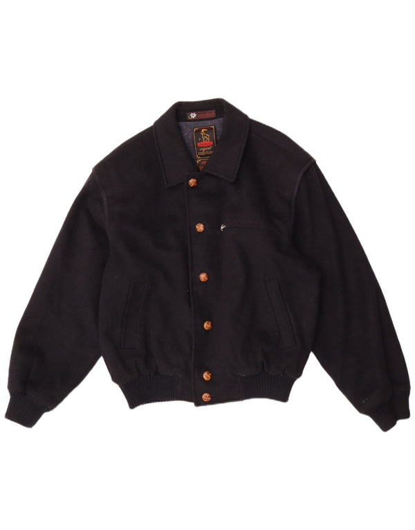 Jaqueta corta-vento masculina Steinbock Bomber UK 42 XL azul marinho
