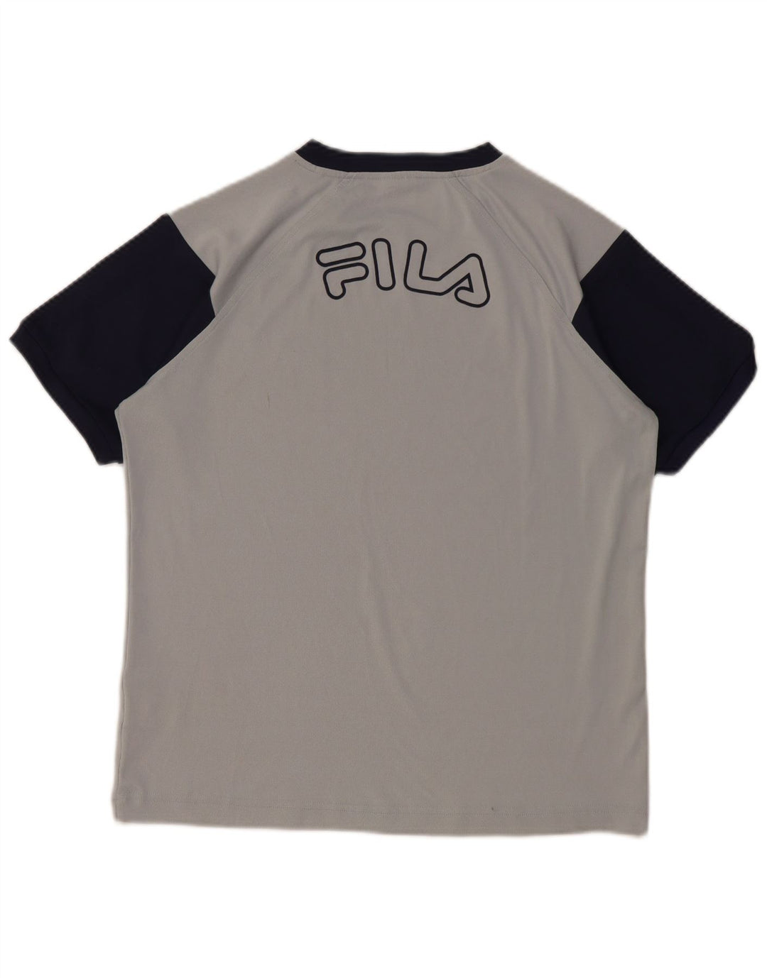 Camiseta gráfica FILA Boys Top 11-12 Anos Cinza Médio Colourblock
