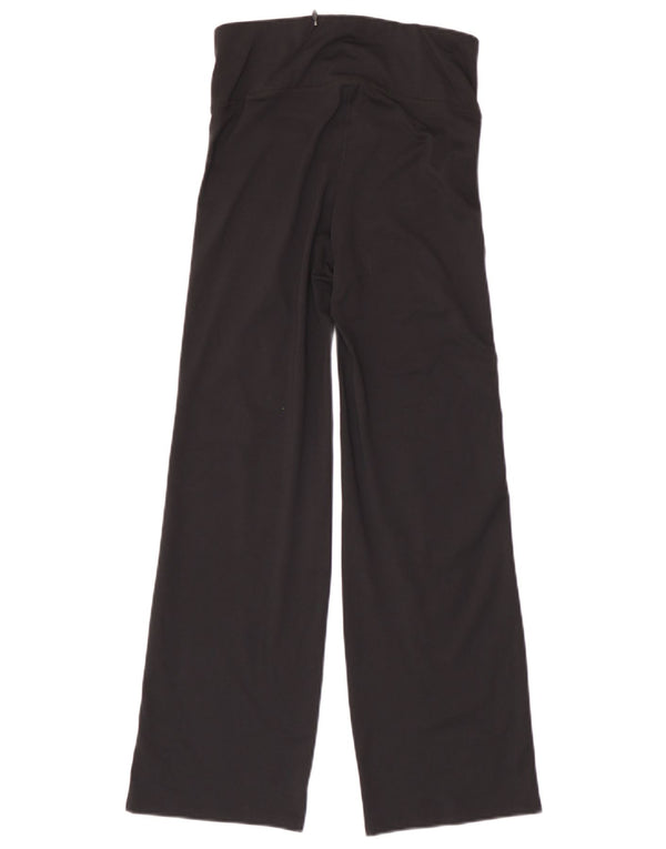 Calça de treino feminina Marks & Spencer com perna larga Reino Unido 8 pequena preta
