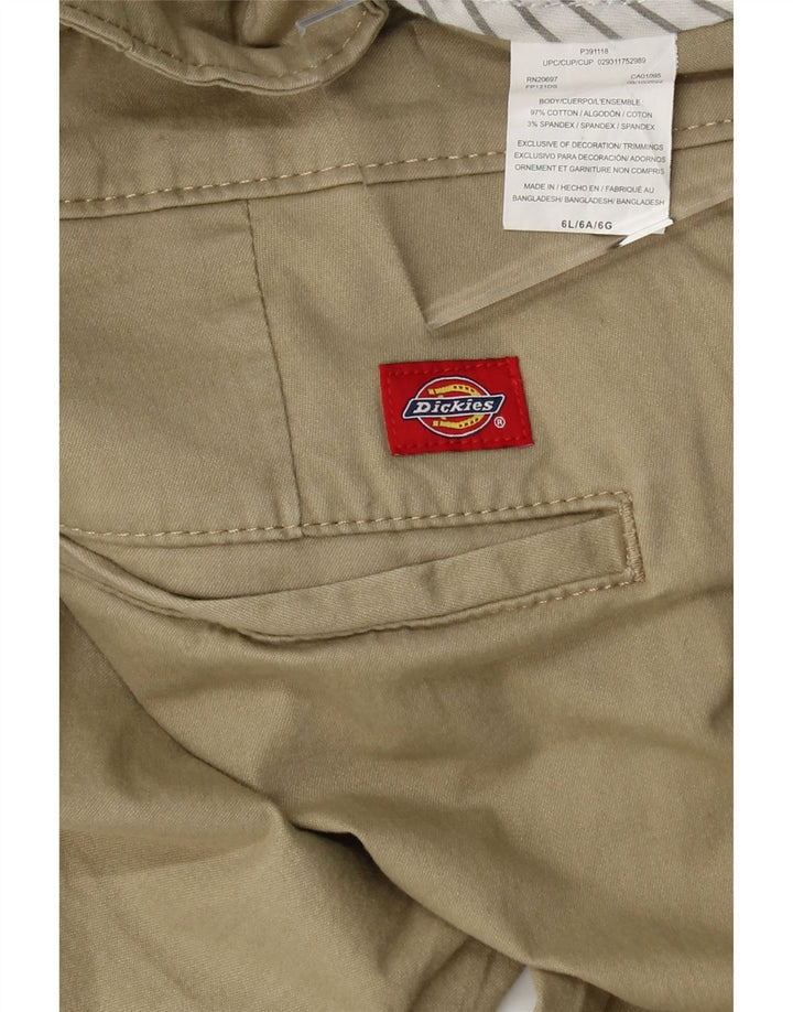 DICKIES Womens Long Bootcut Chino Trousers US 6 Medium W30 L33 Beige Vintage Dickies and Second-Hand Dickies from Messina Hembry 
