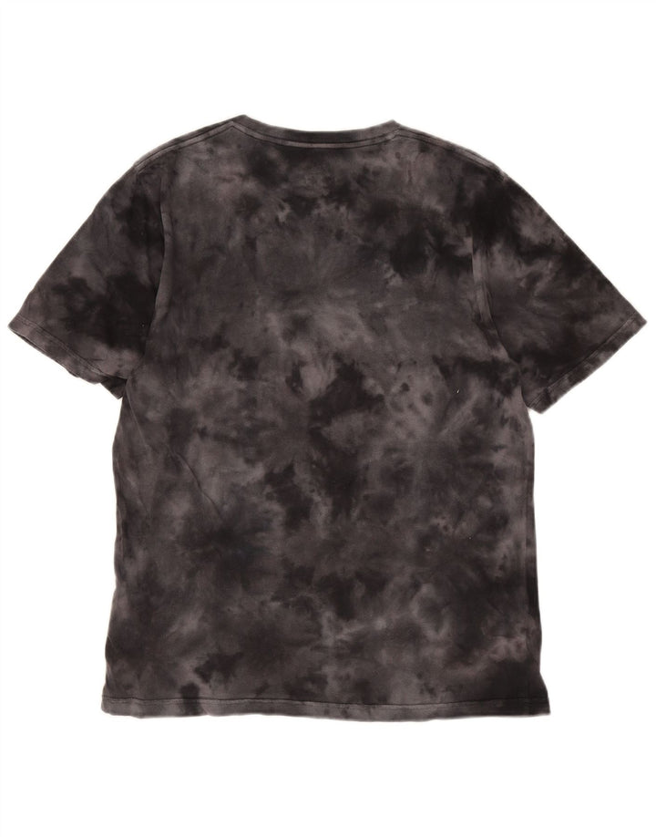 Camiseta gráfica masculina Hurley Top médio preto tie-dye algodão
