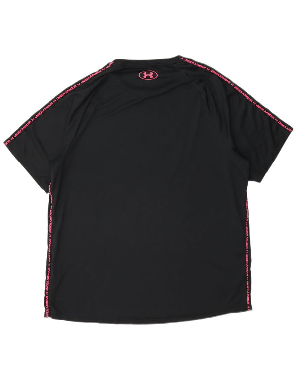 Camiseta gráfica masculina Under Armour grande poliéster preto