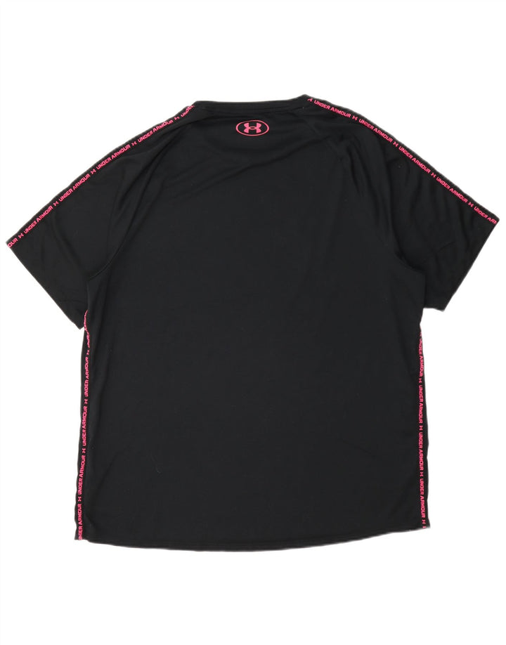 Camiseta gráfica masculina Under Armour grande poliéster preto