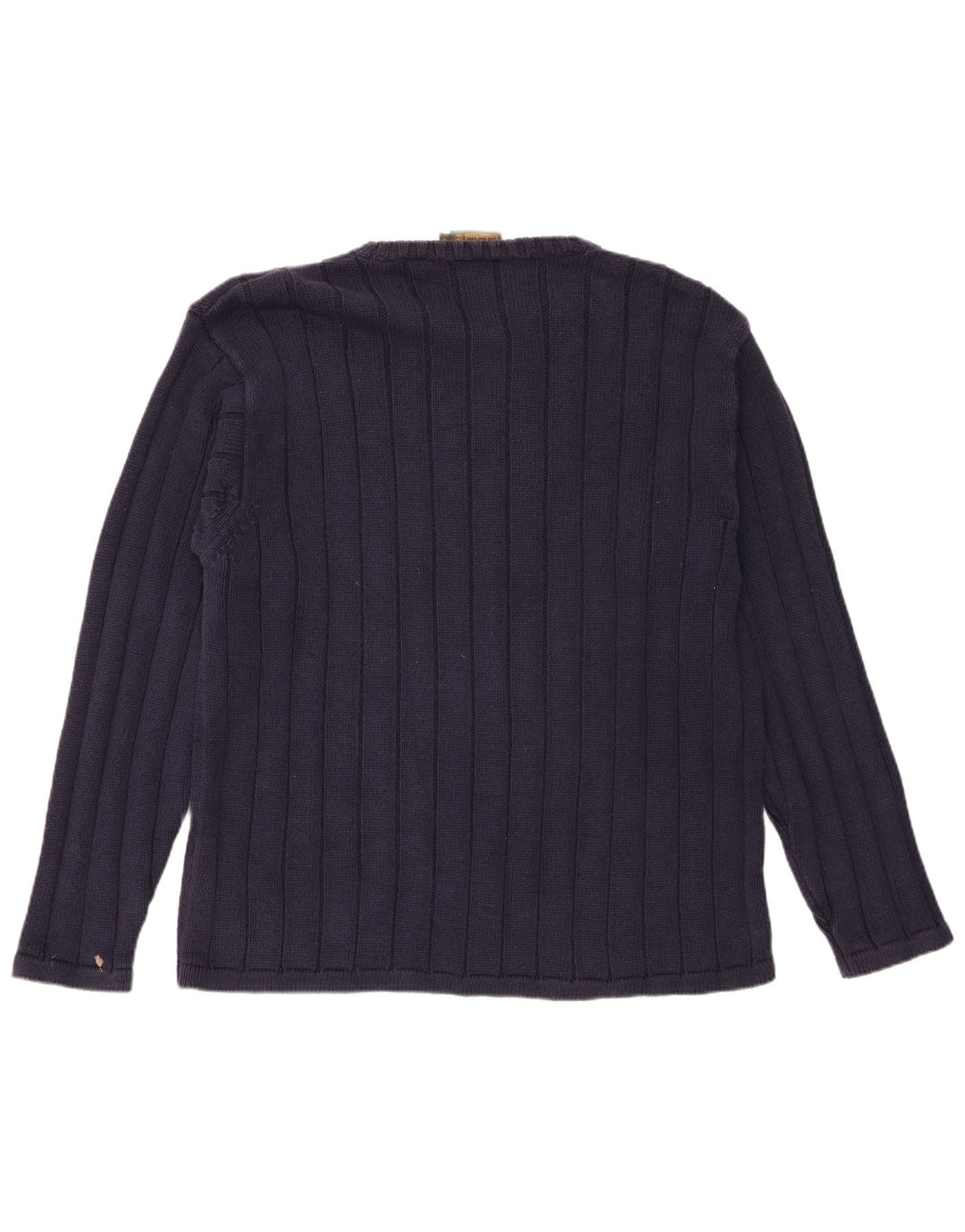 Suéter masculino Timberland com gola redonda, algodão azul marinho médio