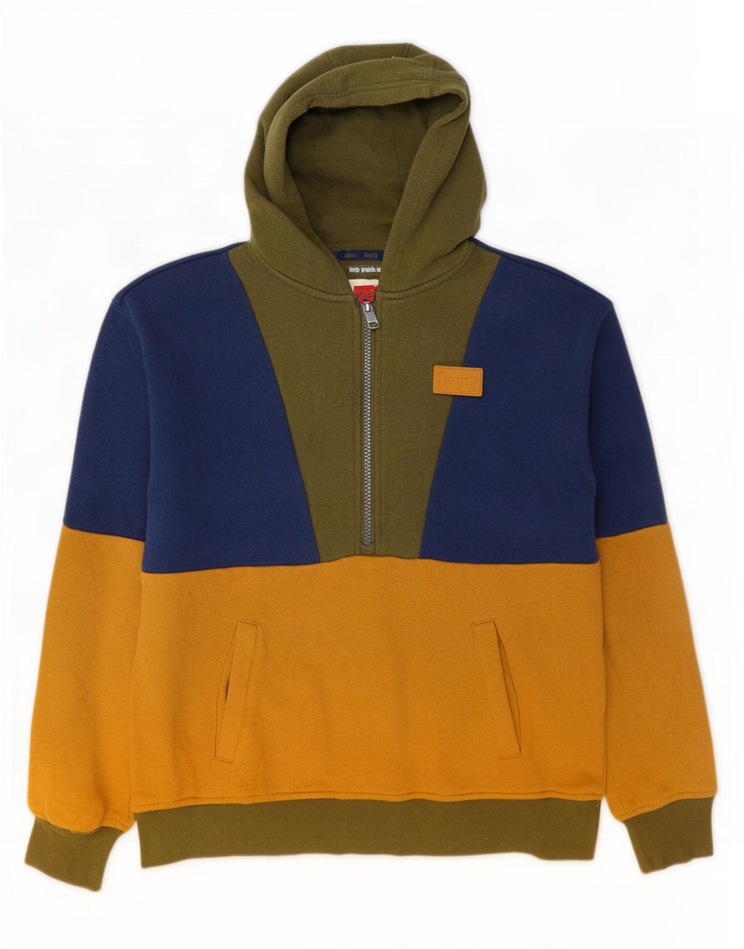 Suéter gráfico com capuz Levi's Boys 12-13 anos grande multicolorido