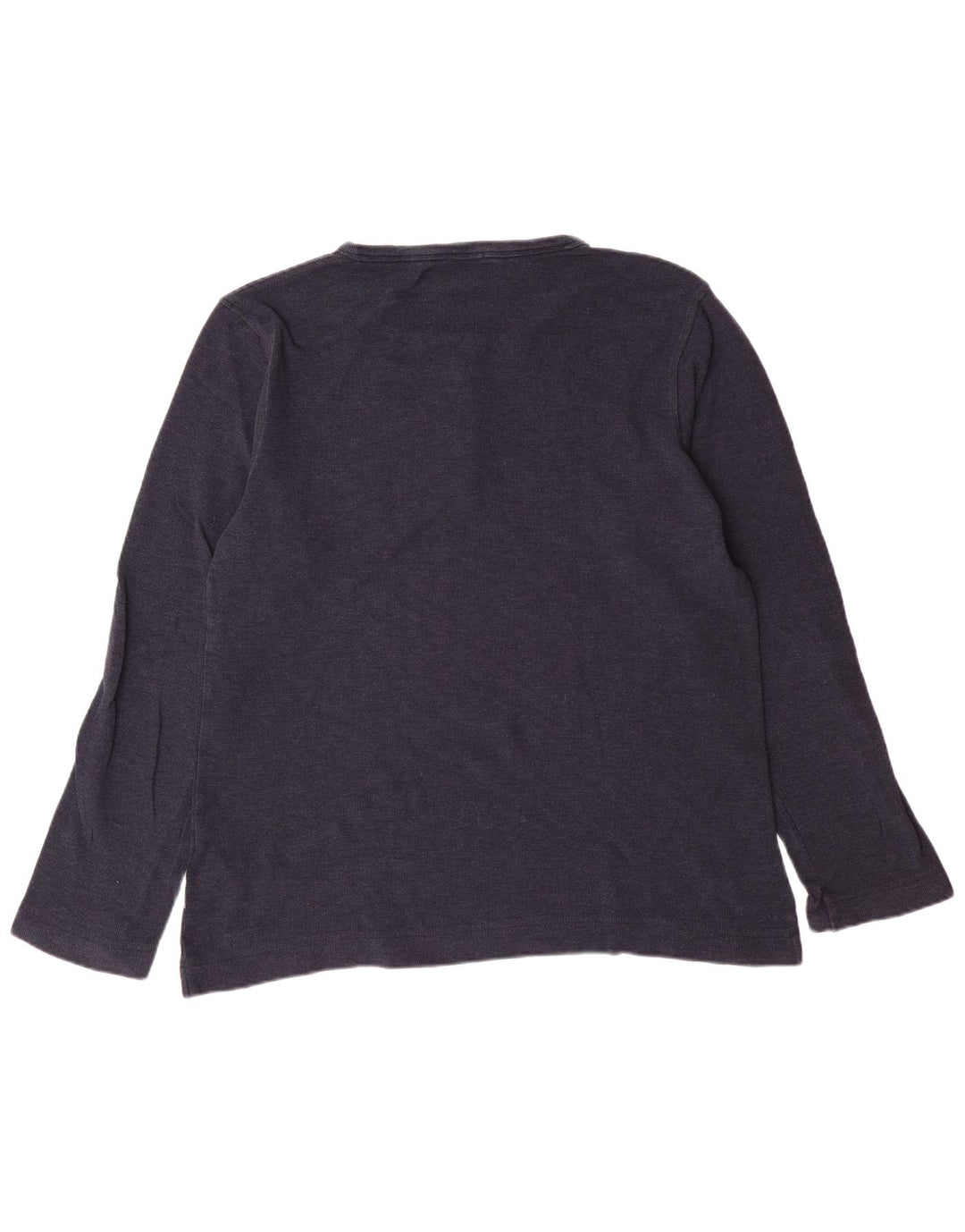 HUGO BOSS Masculino Slim Fit Top Manga Longa 2XL Algodão Azul Marinho