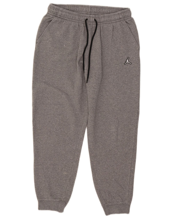 Calça de treino masculina Jordan Joggers grande algodão cinza