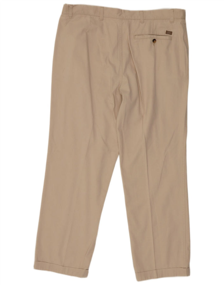 Calça Chino Masculina Marks & Spencer Pegged Regular W38 L31 Algodão Bege