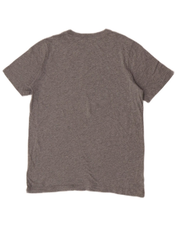 Camiseta Nike Meninos Top 13-14 Anos XL Cinza Algodão Flecked