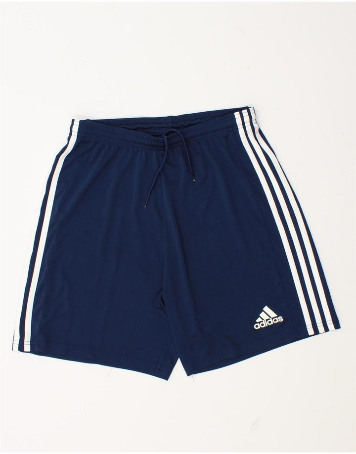 Adidas Mens Aeroready Sport Shorts Médio Azul Marinho Poliéster