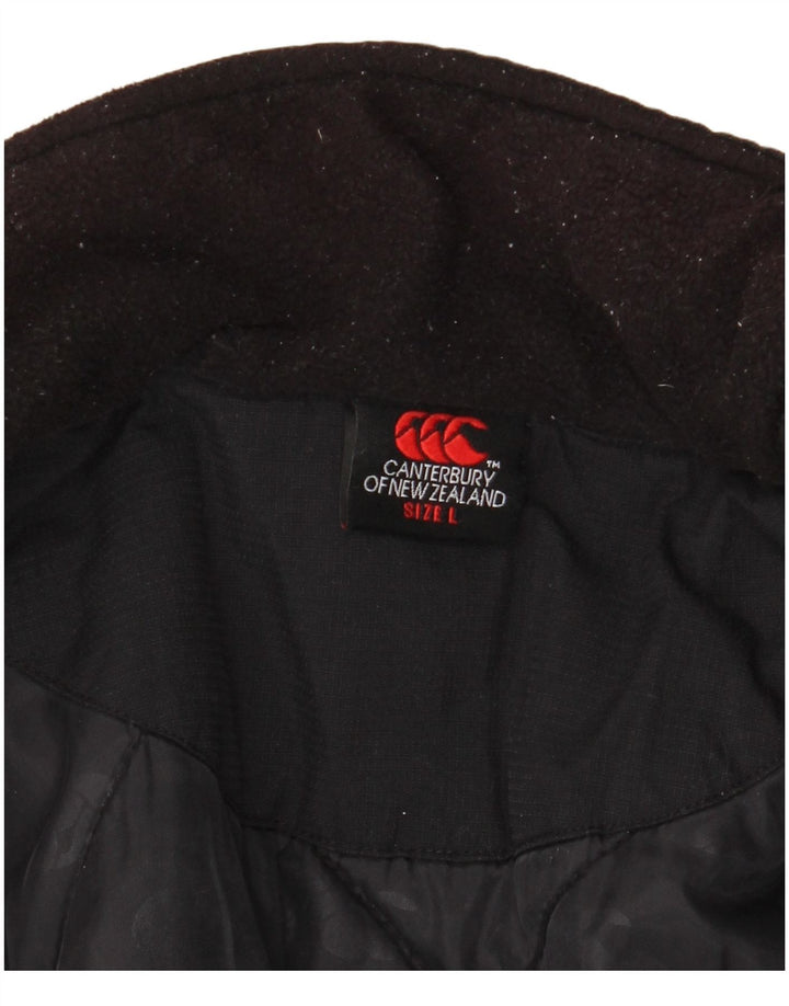 Jaqueta corta-vento masculina Canterbury UK 40 grande bloco colorido preto