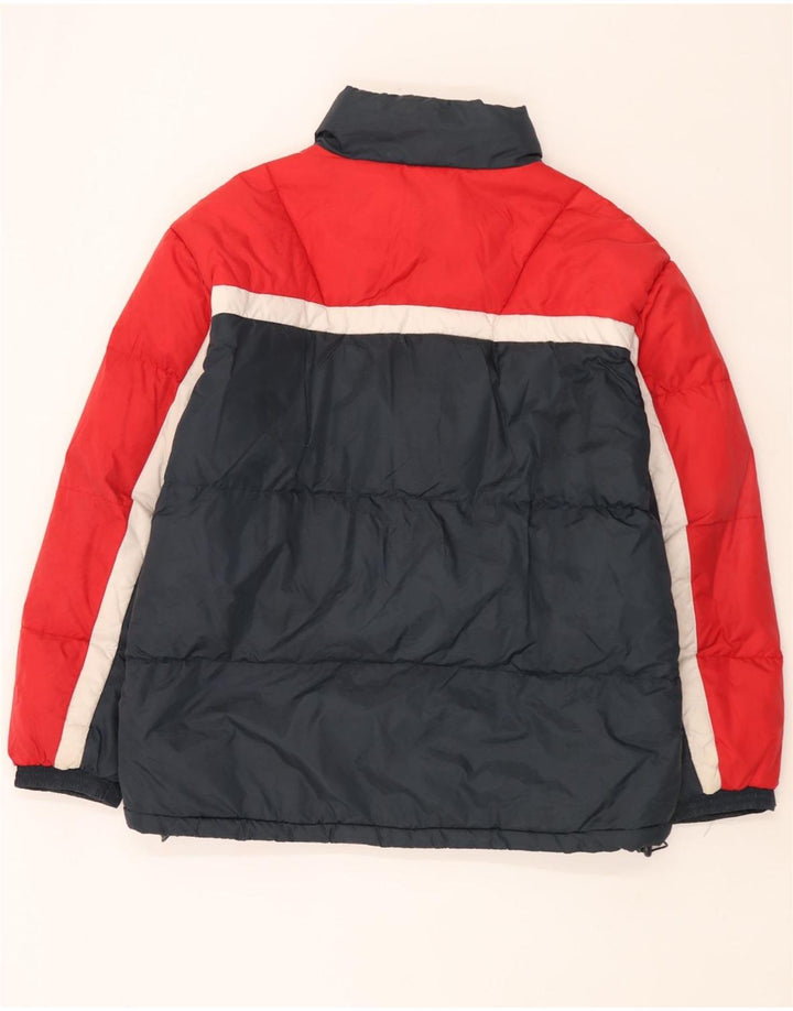 Jaqueta acolchoada masculina Fila IT 56 XL azul marinho colorblock