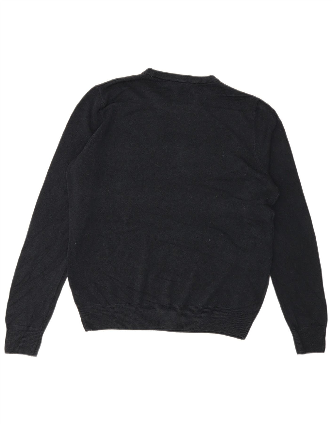 Suéter masculino MARKS & SPENCER com gola redonda e acrílico azul marinho médio