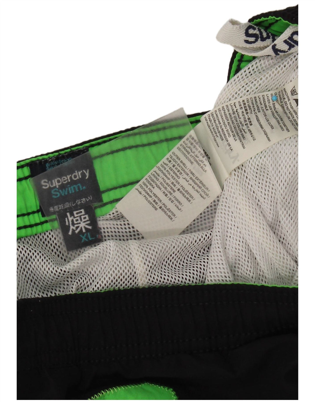 Calções de banho Superdry Mens Graphic XL preto poliéster