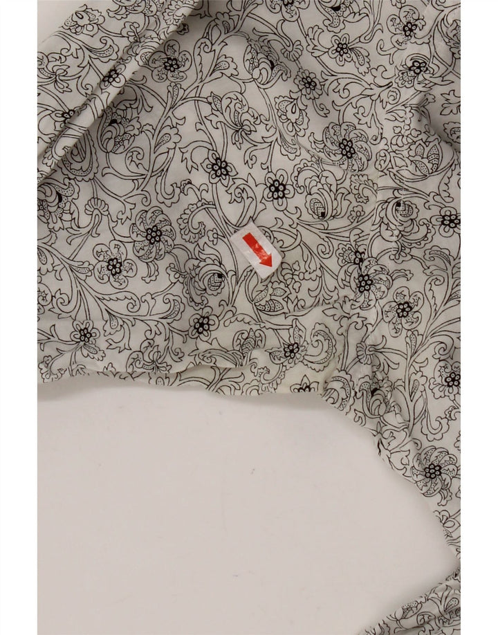 Camisa masculina TED BAKER tamanho 3 algodão floral branco médio